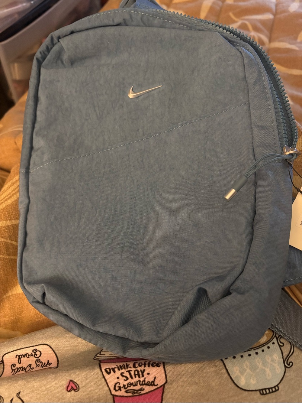 Nike Men's Slate Blue Sling Belt Bag